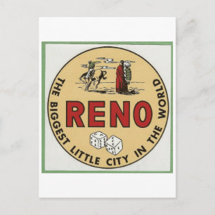 RENO NEVADA RESVEL POSTCARD VYKORT