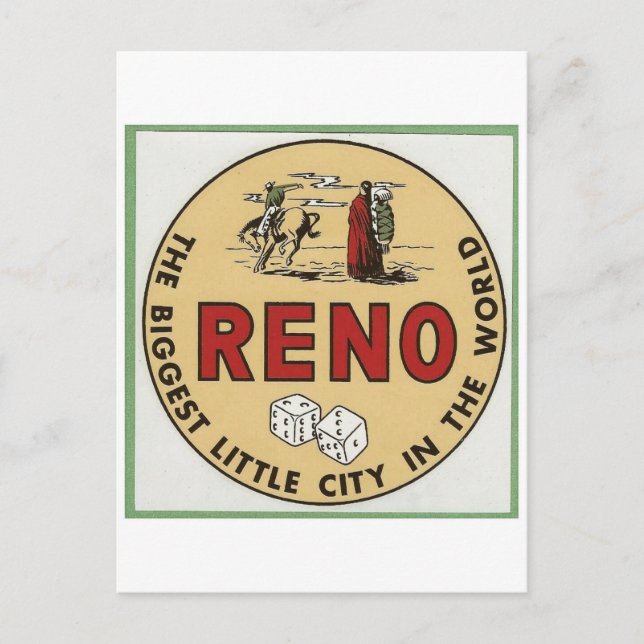 RENO NEVADA RESVEL POSTCARD VYKORT (Framsida)