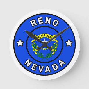Reno Nevada Rund Klocka
