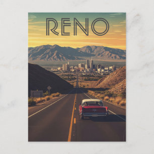 Reno Nevada Travel Vykort