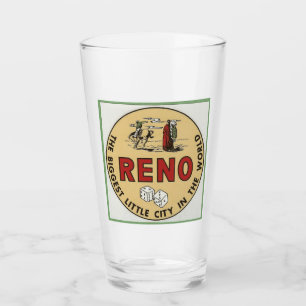 Reno Nevada - Vintage resor Glass Glaskopp