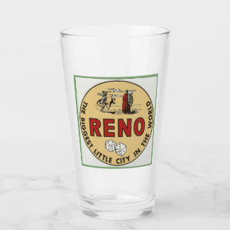 Reno Nevada - Vintage resor Glass Glaskopp