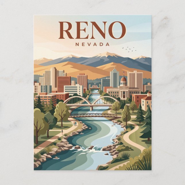 Reno Nevada Vykort (Framsida)