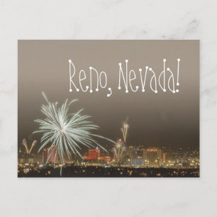 Reno New Year's Fireworks-vykort Helg Vykort