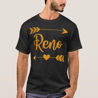 RENO NV NEVADA Funny City Home Roots USA Women Gif T Shirt