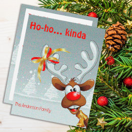 Reno Rudolph jul kul önskar Postkort Julkort