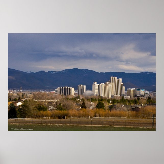 Reno Skyline Poster (Framsidan)