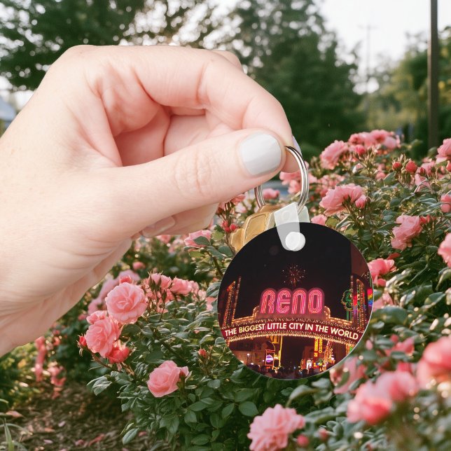 Reno-skylt Nyckelring (Reno Sign Keychain)