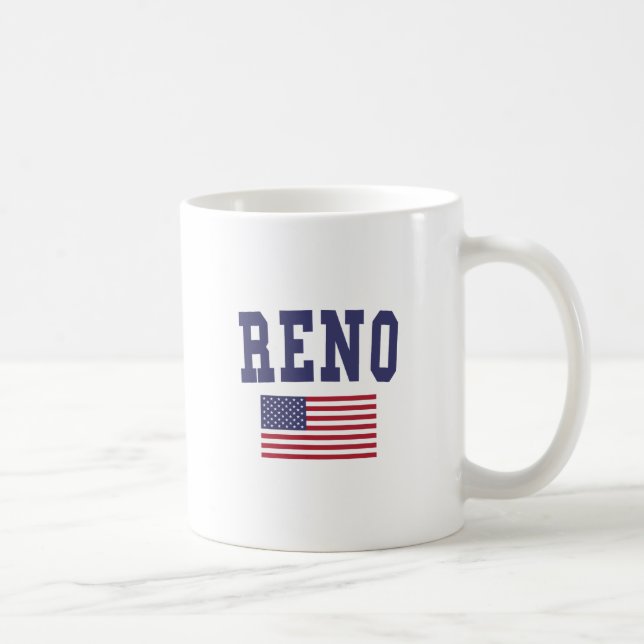 Reno US flagga Kaffemugg (Höger)