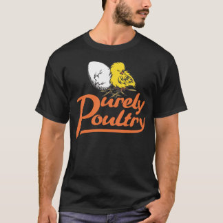 Renodlat svart Tshirt för höna Tee