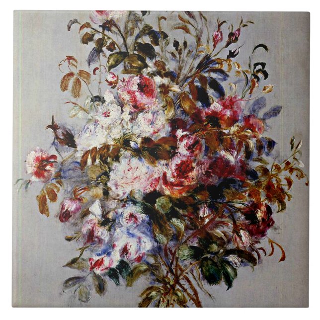 Renoir - A Bouquet of Ro, Kakelplatta (Framsidan)