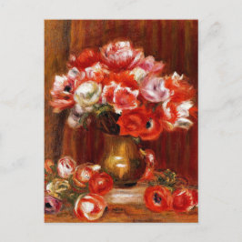 Renoir - Anemones, 1909 Vykort