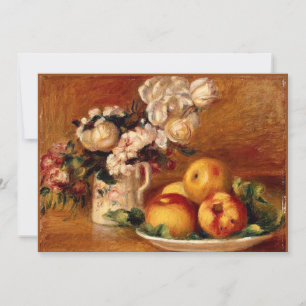 Renoir - Äpplen och Blommor Kort