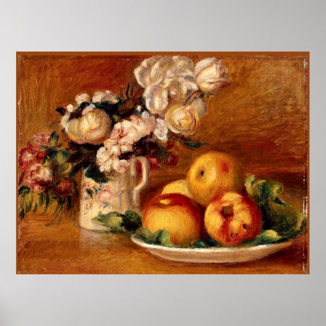 Renoir - Äpplen och Blommor Poster (Framsidan)