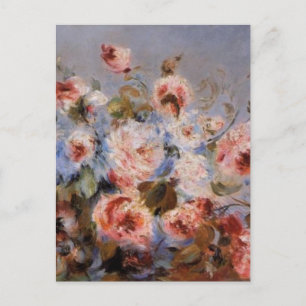 Renoir är en Bouquet av Rosor Vykort