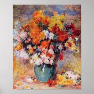 Renoir är Vas i Tulips och Anemones Poster
