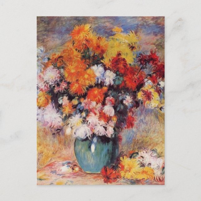Renoir är Vas i Tulips och Anemones Vykort (Framsida)