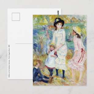 Renoir - Barn på havsstranden, Guernsey Vykort