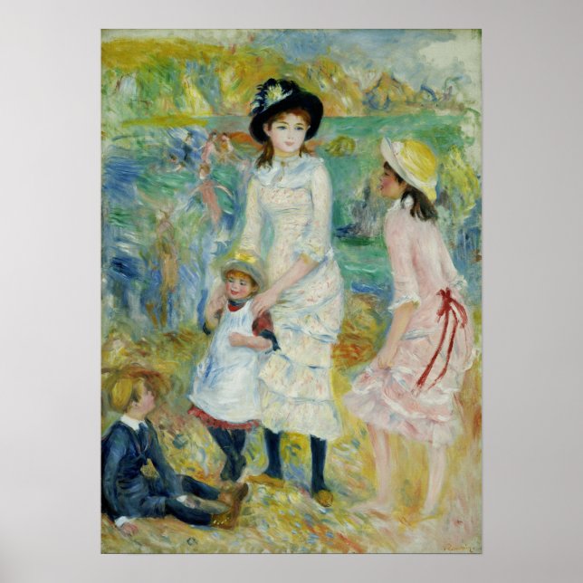 Renoir - Barn vid kusten, Guernsey Poster (Framsidan)