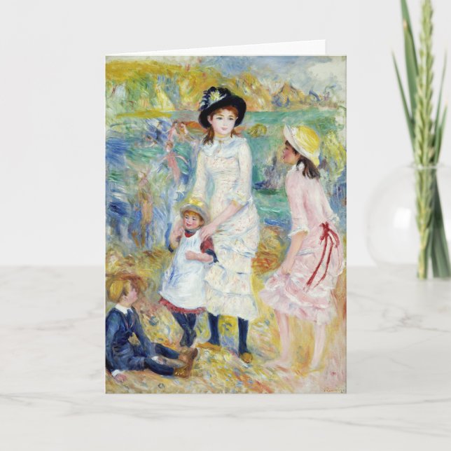 Renoir - Barnen i Seashore, Guernsey Kort (Framsida)