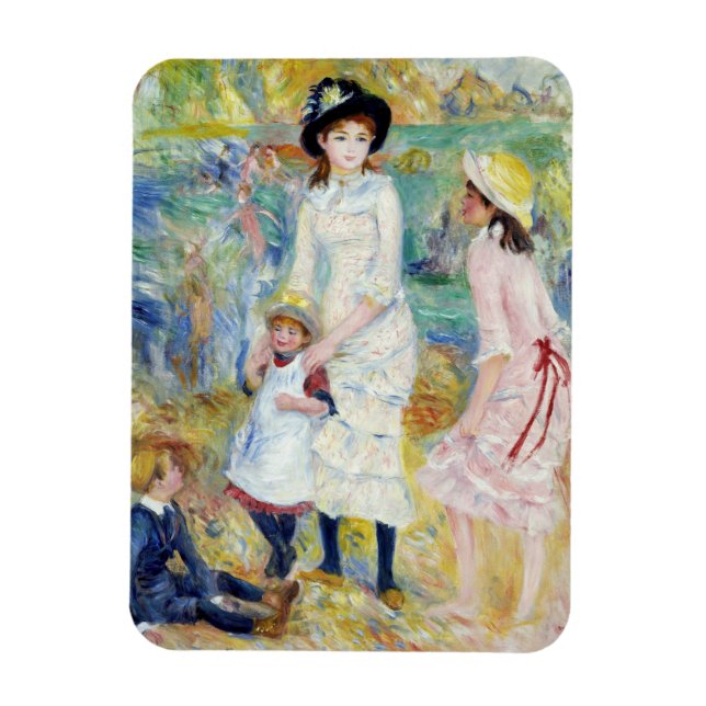 Renoir - Barnen i Seashore, Guernsey Magnet (Vertikal)