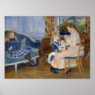 Renoir - Barnens eftermiddag i Wargemont Poster