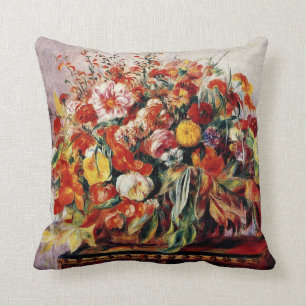 Renoir - Basket of Flowers Kudde