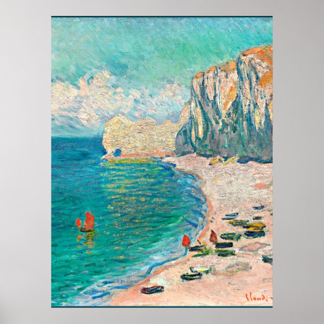 Renoir - Beach och Falaise d'Bland Poster (Framsidan)