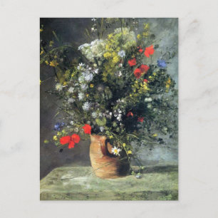 Renoir, Blommor i ett Vas-postkort Vykort