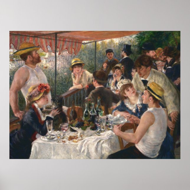 Renoir - Boating Party Lunch - 1881 Poster (Framsidan)