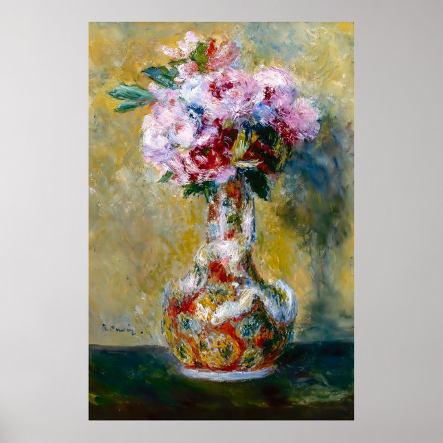 Renoir, Bouquet i Vas, 1878 Poster (Framsidan)