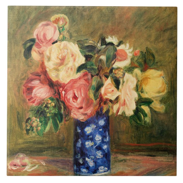 Renoir - Bouquet of Ro Kakelplatta (Framsidan)