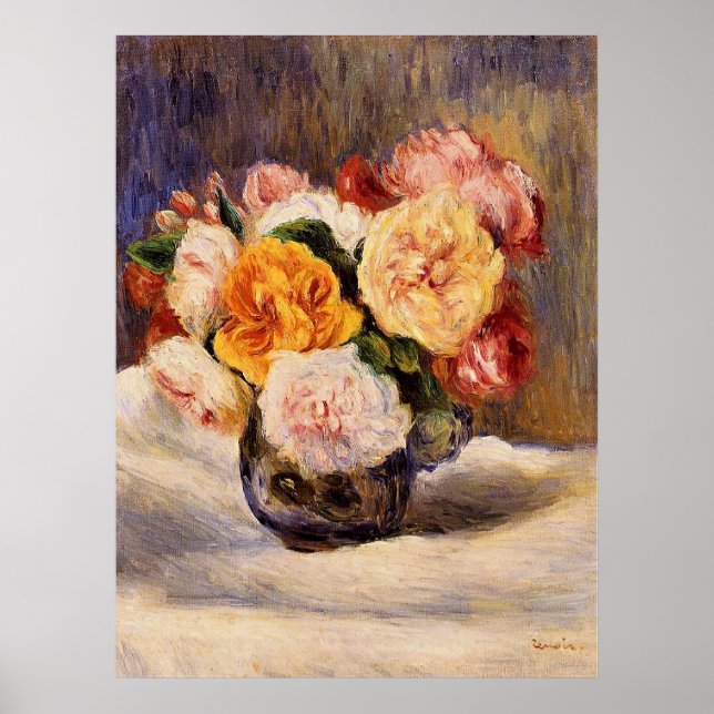 Renoir - Bouquet of Roses Poster (Framsidan)