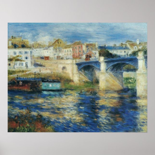 Renoir - Chatou Bridge 1875 Poster (Framsidan)