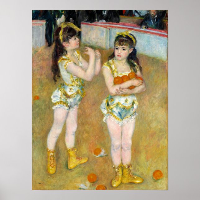 Renoir - Cirque Acrobats Francisca och Angelina Poster (Framsidan)