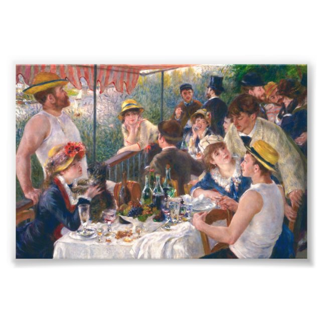 Renoir citerar "Boating Party" Fototryck (Framsidan)