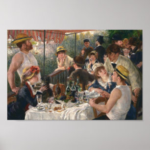 Renoir citerar "Boating Party" Poster