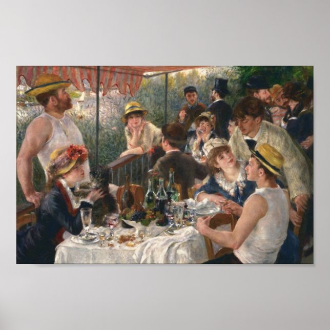 Renoir citerar "Boating Party" Poster (Framsidan)