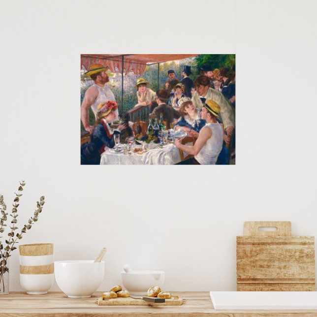Renoir citerar "Boating Party" Poster (Kök)
