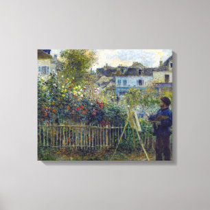 Renoir - Claude Monet Painting in his Garden Canvastryck