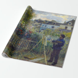 Renoir - Claude Monet Painting in his Garden Presentpapper