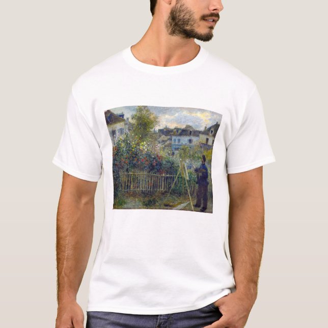 Renoir - Claude Monet Painting in his Garden T Shirt (Framsida)