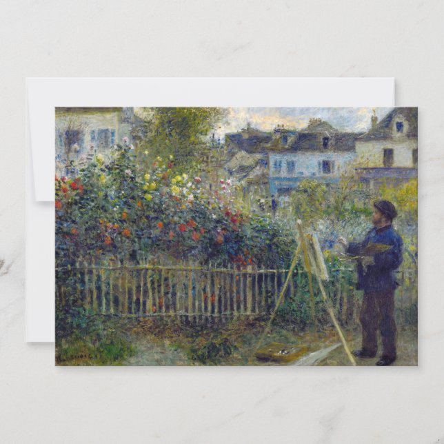 Renoir - Claude Monet Painting in his Garden Tack Kort (Framsida)