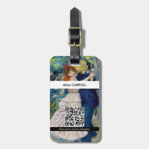 Renoir - Dance at Bougival - QR-kod Bagagebricka