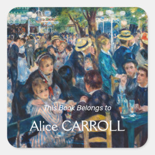 Renoir - Dance at Le Moulin de la Galette Fyrkantigt Klistermärke