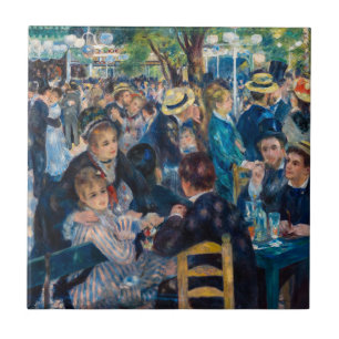 Renoir - Dance at Le Moulin de la Galette Kakelplatta