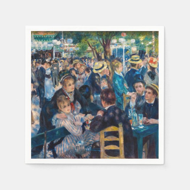 Renoir - Dance at Le Moulin de la Galette Pappersservett (Framsidan)