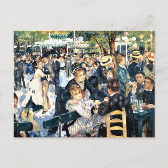 Renoir - Dance at Le Moulin de la Galette Vykort (Framsida)