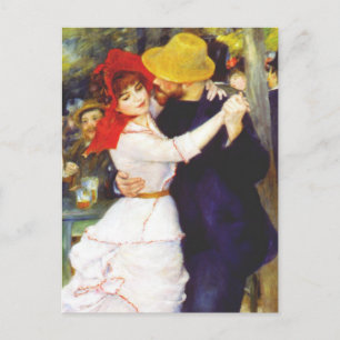 Renoir Dance på Bougival-vykort Vykort