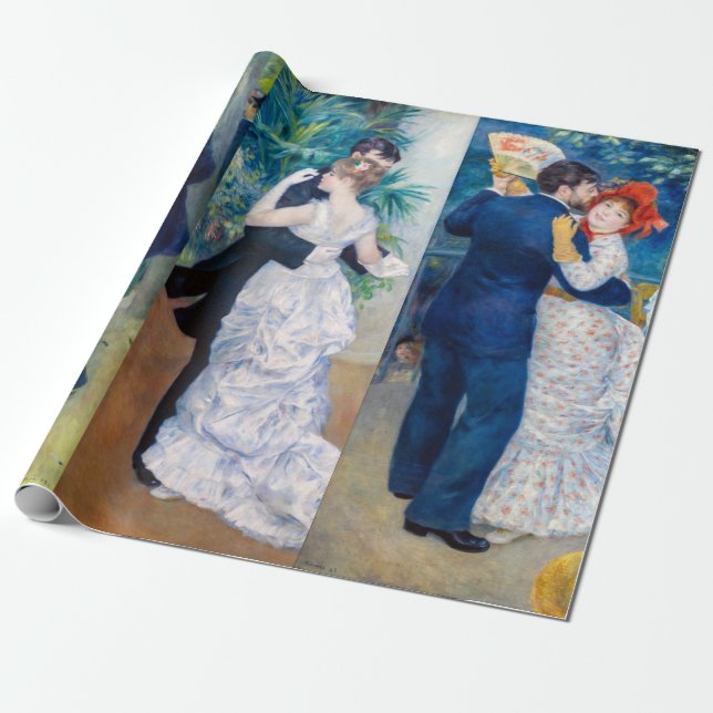Renoir - Dance serie: Bougival, City & Land Presentpapper (Utrullad)